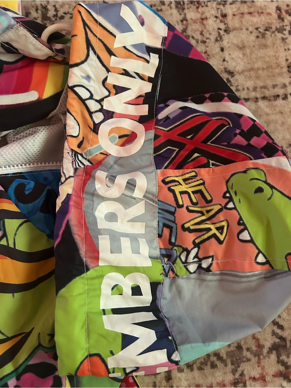 Members Only Nickelodeon windbreaker jacket